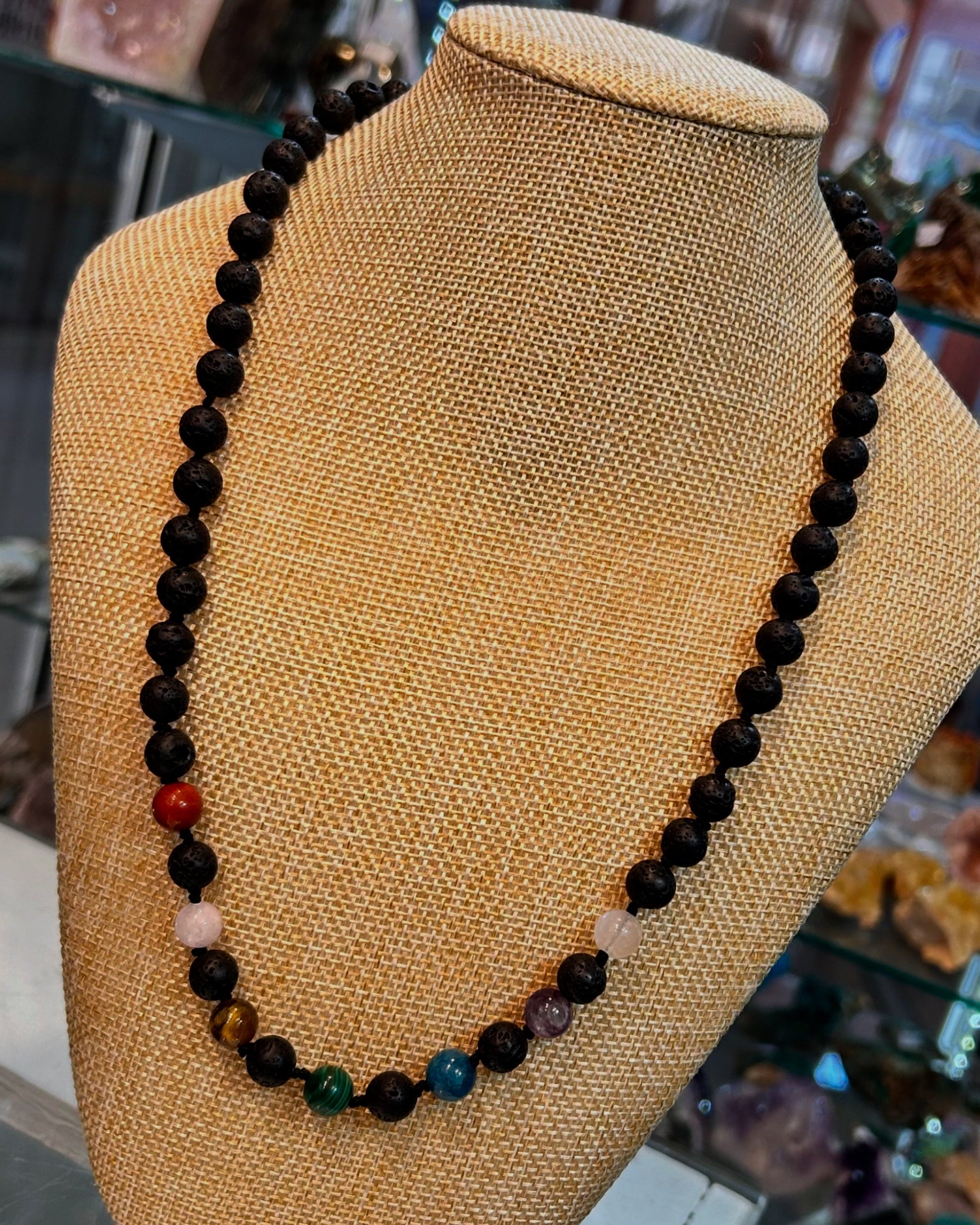 Collar 7 Chakras con piedras Auténticas