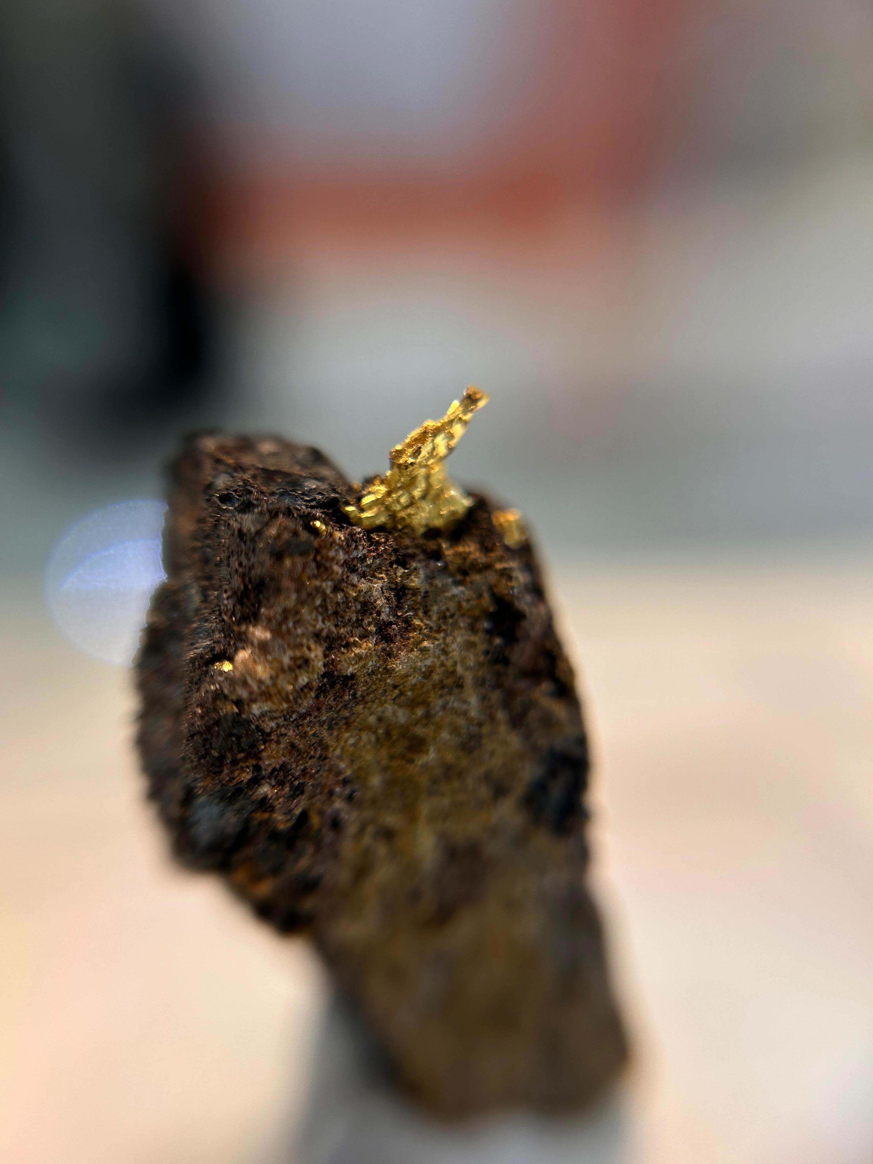 Muestra Mineral de Oro Nativo