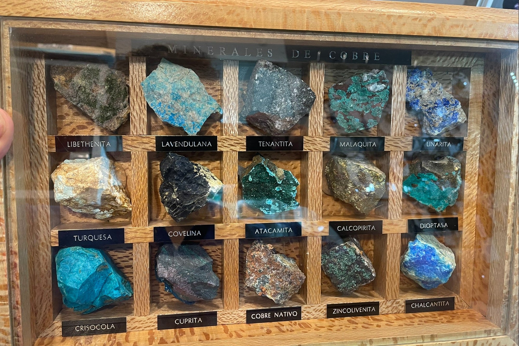 Muestrario Mineralógico De Cobre Chileno