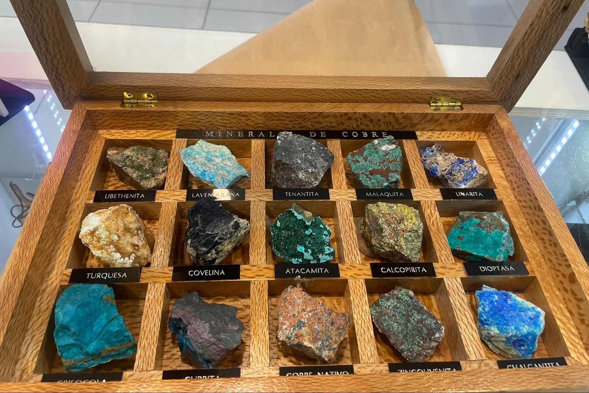 Muestrario Mineralógico De Cobre Chileno