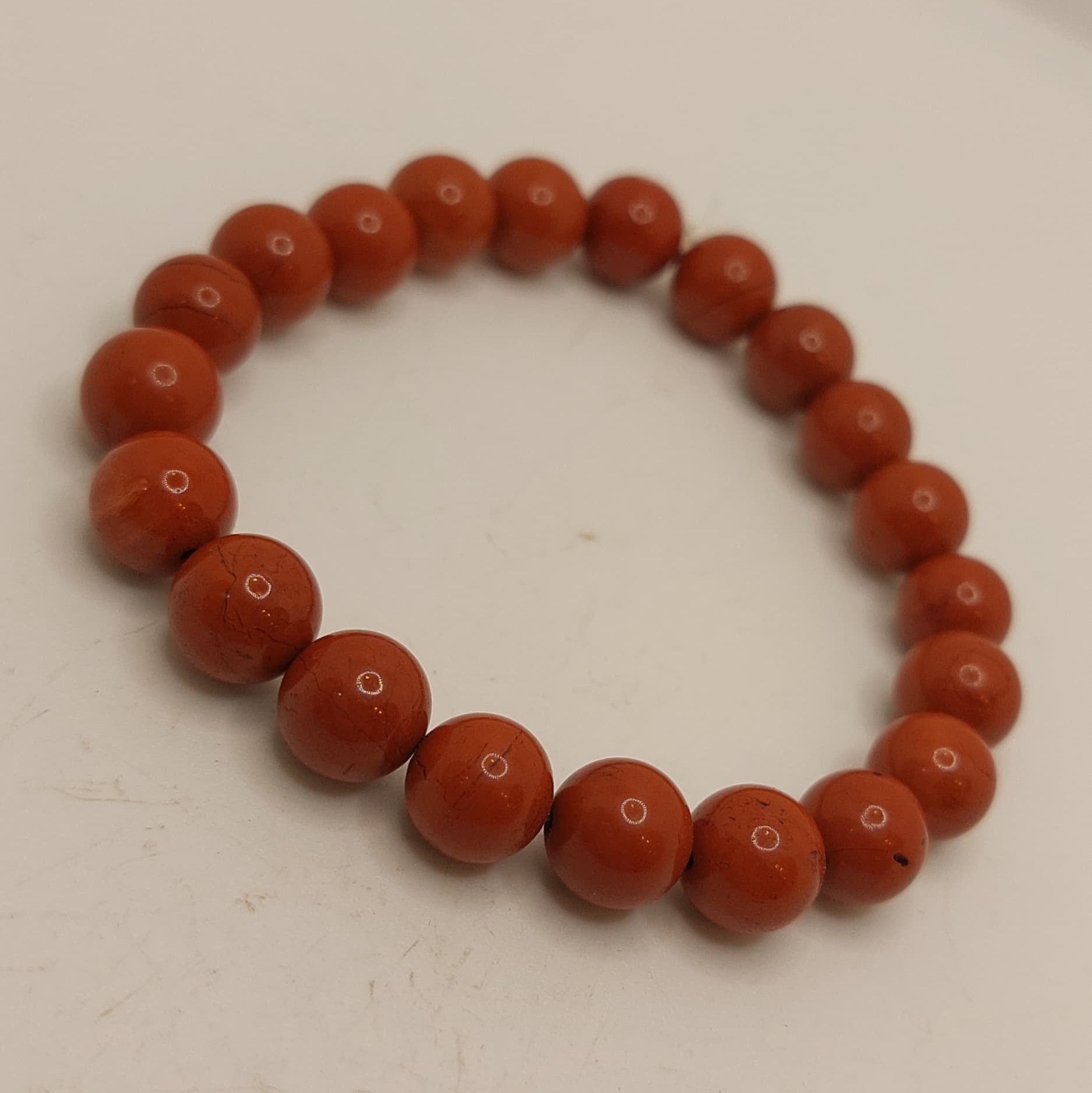 Pulsera de Jaspe Rojo en 8mm